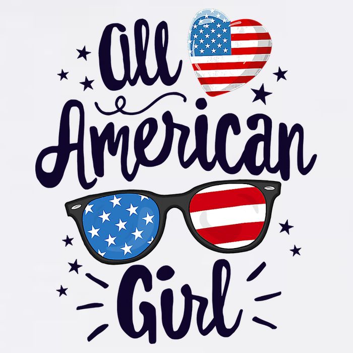 All American Girl USA America Flag Baby Bodysuit