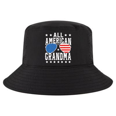 All American Grandma 4th Of July Patriotic Usa Sunglasses Cool Comfort Performance Bucket Hat