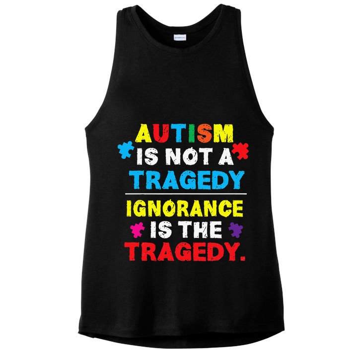 Autism Awareness Gift Fors Mom And Autism Ladies PosiCharge Tri-Blend Wicking Tank
