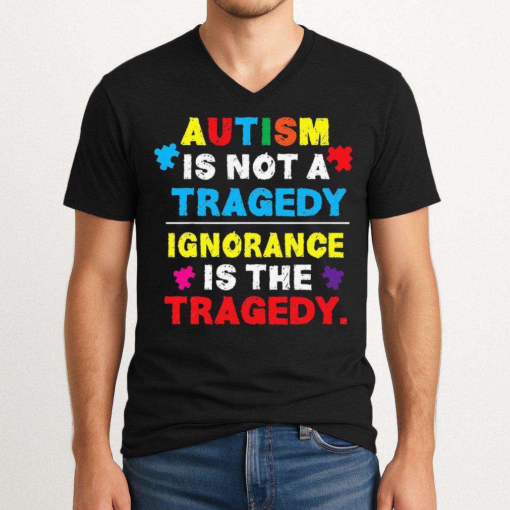Autism Awareness Gift Fors Mom And Autism V-Neck T-Shirt