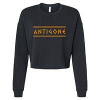 Antigone Ancient Greek Mythology Cropped Pullover Crew