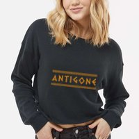 Antigone Ancient Greek Mythology Cropped Pullover Crew