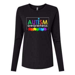 Autism Awareness Gift Womens Cotton Relaxed Long Sleeve T-Shirt