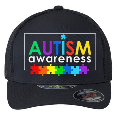 Autism Awareness Gift Flexfit Unipanel Trucker Cap