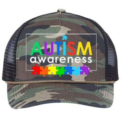 Autism Awareness Gift Retro Rope Trucker Hat Cap