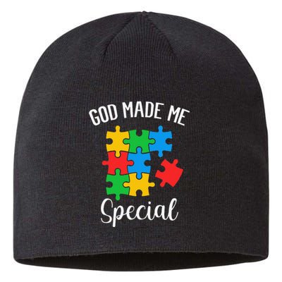 Autism Awareness God Made Me Special Sustainable Beanie