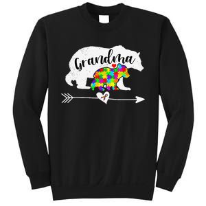 Autism Awareness Grandma Bear Support Autistic Adults Women Sweatshirt