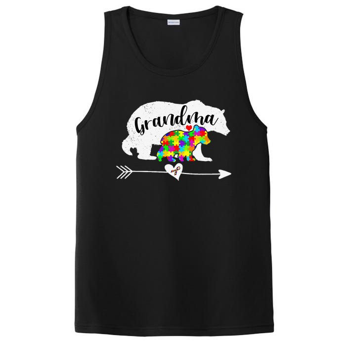 Autism Awareness Grandma Bear Support Autistic Adults Women PosiCharge Competitor Tank