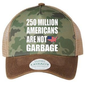 Americans ArenT Garbage Trump 2024 Trump Supporters Legacy Tie Dye Trucker Hat