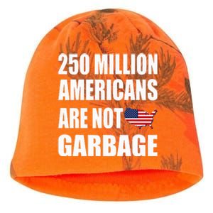 Americans ArenT Garbage Trump 2024 Trump Supporters Kati - Camo Knit Beanie