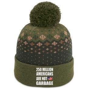 Americans ArenT Garbage Trump 2024 Trump Supporters The Baniff Cuffed Pom Beanie