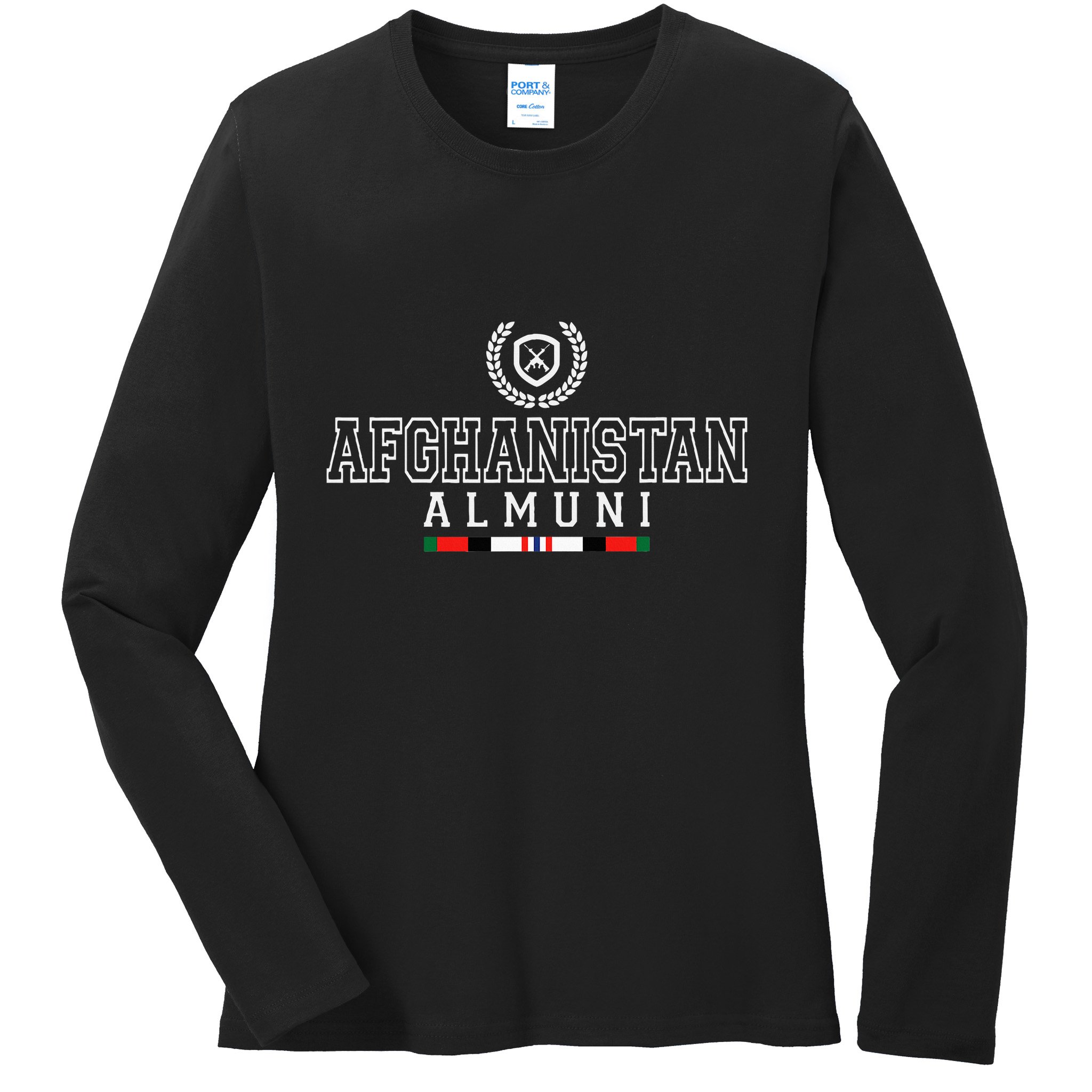 Afghanistan Alumni Gwot Oef Veteran Ladies Long Sleeve Shirt