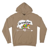 Autism Awareness Grandma Bear Support Autistic Women Hoodie