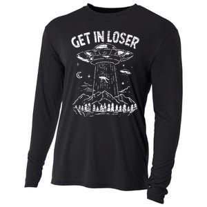 Alien Abduction Get In Loser Ufo Cooling Performance Long Sleeve Crew