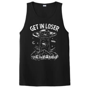 Alien Abduction Get In Loser Ufo PosiCharge Competitor Tank