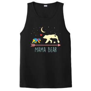 Autism Awareness Gift Mama Bear With 2 Cubs Gift Great Gift PosiCharge Competitor Tank