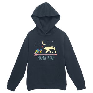 Autism Awareness Gift Mama Bear With 2 Cubs Gift Great Gift Urban Pullover Hoodie