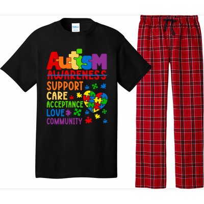 Autism Awareness Gift Support Care Acceptance Ally Gift Pajama Set