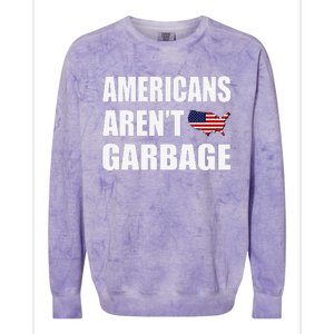 Americans Arent Garbage Trump 2024 Trump Supporters Colorblast Crewneck Sweatshirt