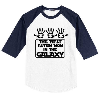 Autism Awareness Gift For Best In The Galaxy Autism Mom Gift Baseball Sleeve Shirt