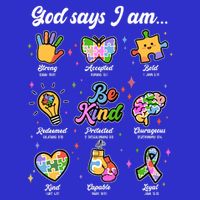 Autism Awareness God Says I Am Baby Bodysuit