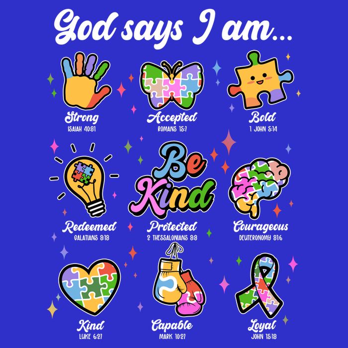 Autism Awareness God Says I Am Baby Bodysuit