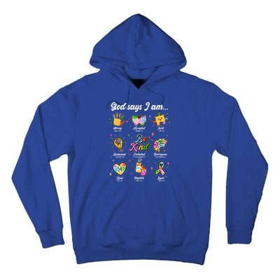 Autism Awareness God Says I Am Tall Hoodie