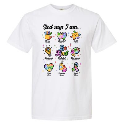 Autism Awareness God Says I Am Garment-Dyed Heavyweight T-Shirt