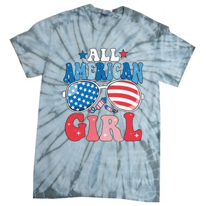 All American Girl Sunglasses 4th Of July Tie-Dye T-Shirt