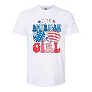 All American Girl Sunglasses 4th Of July Softstyle CVC T-Shirt