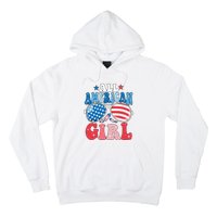 All American Girl Sunglasses 4th Of July Hoodie