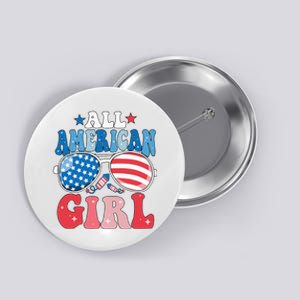 All American Girl Sunglasses 4th Of July Button