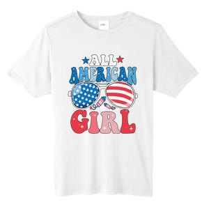 All American Girl Sunglasses 4th Of July Tall Fusion ChromaSoft Performance T-Shirt