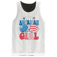 All American Girl Sunglasses 4th Of July Mesh Reversible Basketball Jersey Tank