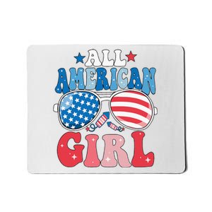 All American Girl Sunglasses 4th Of July Mousepad