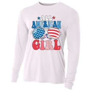 All American Girl Sunglasses 4th Of July Cooling Performance Long Sleeve Crew