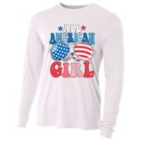 All American Girl Sunglasses 4th Of July Cooling Performance Long Sleeve Crew