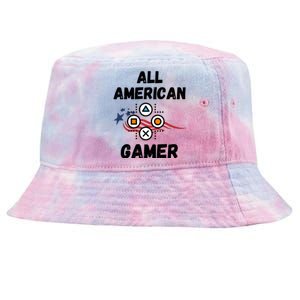 All American Gamer 4th Of July Tie-Dyed Bucket Hat