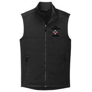 All American Gamer 4th Of July Collective Smooth Fleece Vest