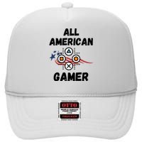 All American Gamer 4th Of July High Crown Mesh Back Trucker Hat