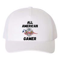 All American Gamer 4th Of July Yupoong Adult 5-Panel Trucker Hat