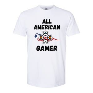 All American Gamer 4th Of July Softstyle CVC T-Shirt