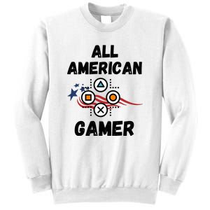 All American Gamer 4th Of July Sweatshirt