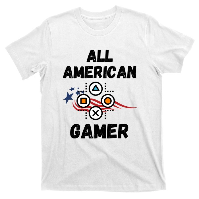 All American Gamer 4th Of July T-Shirt