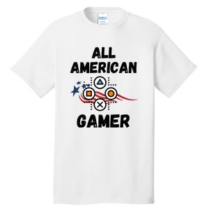 All American Gamer 4th Of July Tall T-Shirt