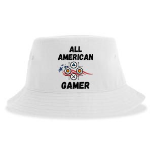 All American Gamer 4th Of July Sustainable Bucket Hat