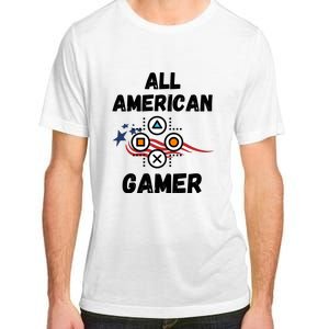 All American Gamer 4th Of July Adult ChromaSoft Performance T-Shirt