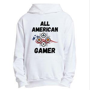 All American Gamer 4th Of July Urban Pullover Hoodie