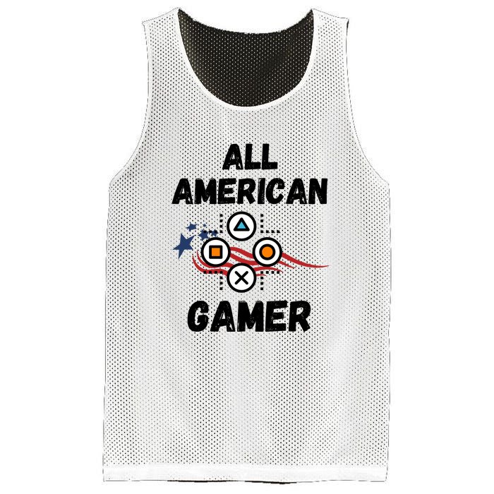 All American Gamer 4th Of July Mesh Reversible Basketball Jersey Tank