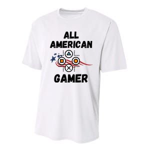 All American Gamer 4th Of July Performance Sprint T-Shirt